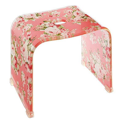 アクリル カプリローズ バスチェア L 58796 【 ソープディッシュ 石鹸 バス用品 お風呂用品 ホルダー お風呂グッズ 石けん置き 】