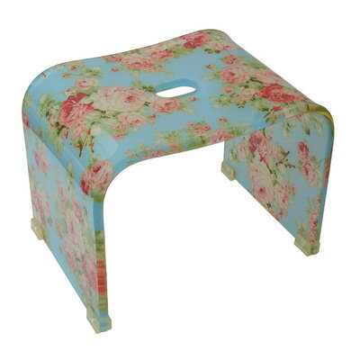 【取寄品】 アクリル カプリローズブルー バスチェア 58670 【 石鹸 バス用品 石けん置き ソープディッシュ ホルダー お風呂グッズ お風呂用品 】