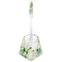 【取寄品】 アクリル水中花 トイレブラシセット ホワイト&ブルー 58803 【 トイレ用品 トイレタリー 】