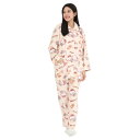 SAZAC(サザック) ウィンクハローキティシャツパジャマ ピーチ レディスL 【 ファッション 女性用 ルームウェア 大人用 寝巻き 上下セット 部屋着 サン...