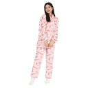 【取寄品】 SAZAC(サザック) ウィンクハローキティシャツパジャマ ピンク レディスL 【 大人用 ファッション 冬用 キャラクター レディース 寝巻き 部...
