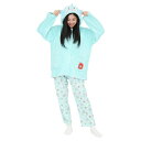 SAZAC(サザック) ハンギョドンなりきりガウン グリーン レディスM〜L 【 ルームウェア サンリオ キャラクター 女性用 レディース 寝巻き 大人用 パジ...