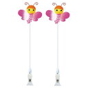 【取寄品】 蝶々クリップ2本セット 【 店舗装飾品 販促品 チョウチョ POP 飾り ちょうちょ デコレーション 春 ディスプレイ 入学式 】