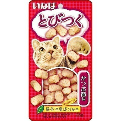 【取寄品】 [10点セット] いなば とびつく かつお節味 25g 【 ペットグッズ 猫の餌 ネコ キャットフード 猫用品 ペットフード おやつ ジャーキー エサ ペット用品 】