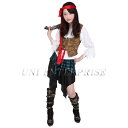 コスプレ 仮装 Patymo パイレーツガール 【 コスプレ 衣装 ハロウィン 仮装 コスチューム 海賊 パーティーグッズ 女性用 レディース 余興 女海賊 大人用 】