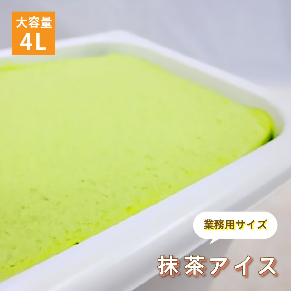 [条件付き送料無料] 森永乳業 抹茶 アイスクリーム 業務用 4リットル 4L 大容量 お買い得 スイーツ パーティー おうち時間 贅沢 お取り寄せ おやつ 子供 絶品 美味しい アレンジ その1