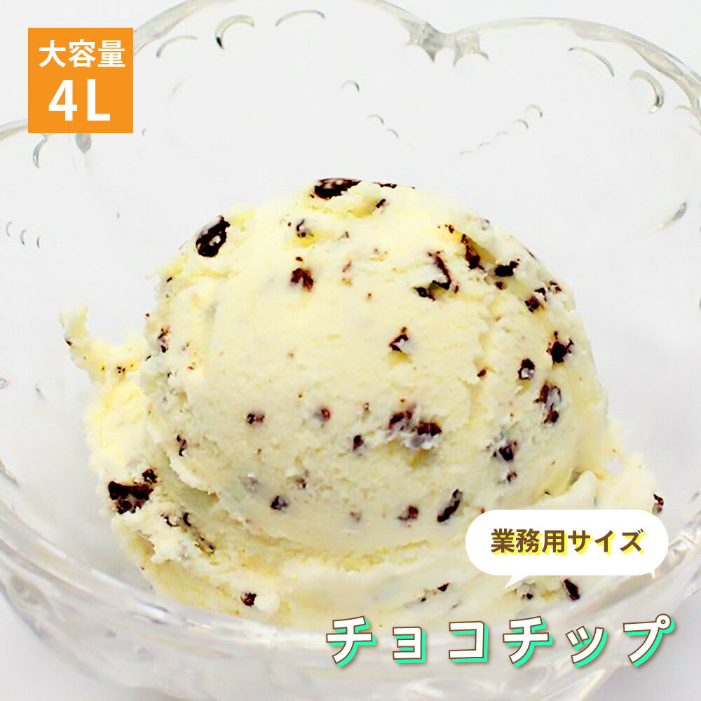 [条件付き送料無料] 森永乳業 チョコチップ アイスクリーム 業務用 4リットル 4L 大容量 お買い得 スイーツ パーティー おうち時間 贅沢 お取り寄せ おやつ 子供 絶品 美味しい アレンジのサムネイル