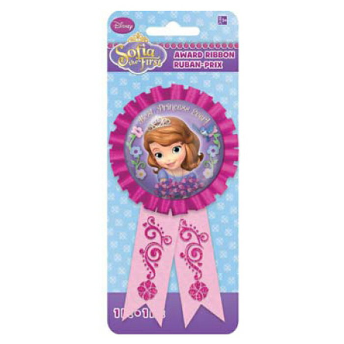 誕生日パーティーグッズ プリンセスソフィア アワードリボン ソフィアザファースト pg211351 1パック