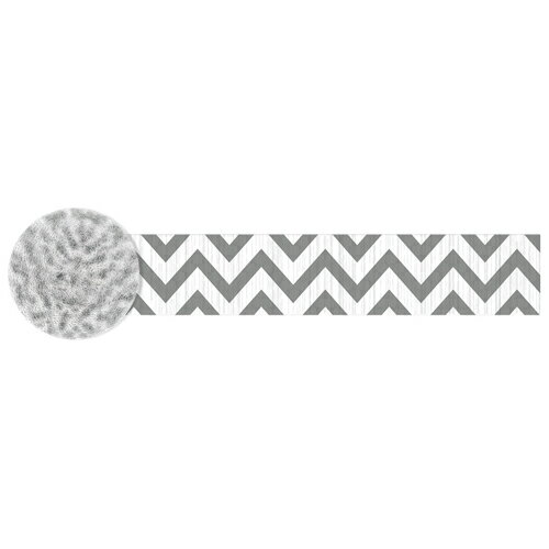 pg パーティー飾り クレープストリーマー シェブロンシルバー pg18404018