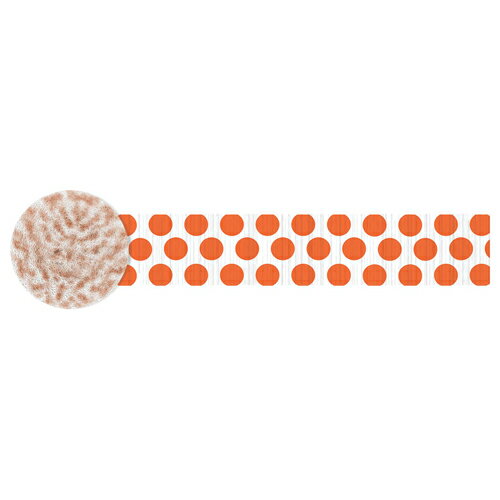 pg パーティー飾り クレープストリーマー ドッツオレンジピール pg18505005