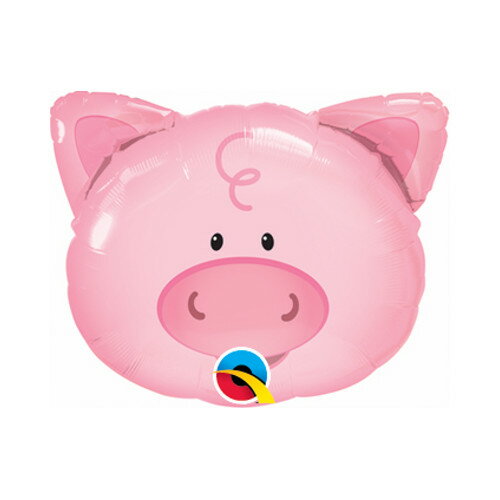 【スティックバルーンお得パック】【10本入り】14” プレイフルピッグ ぶたバルーン 豚