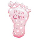 ベビーシャワー 風船 バルーン 【アルミバルーン】P-AG LSHP イッツアガールフット P-ANG07690 1枚入り ※ ベビーシャワー baby sho...