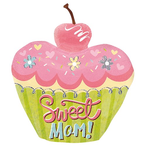 【お得バルーンパック】LSHPスウィートマムカップケーキ【5枚1パック】ANG21298【メール便OK】