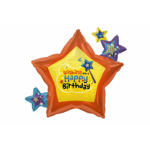 【お得バルーンパック】LSHP ウィッシングユーバースデー 【5枚1パック】NSB00358【メール便OK】