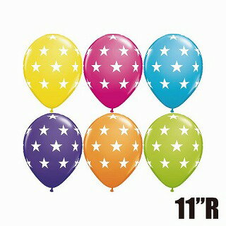 あす楽12時! 【ゴム風船】ビッグスターズ トロピカルアソート11インチ丸型50個入り/袋【pin38460】