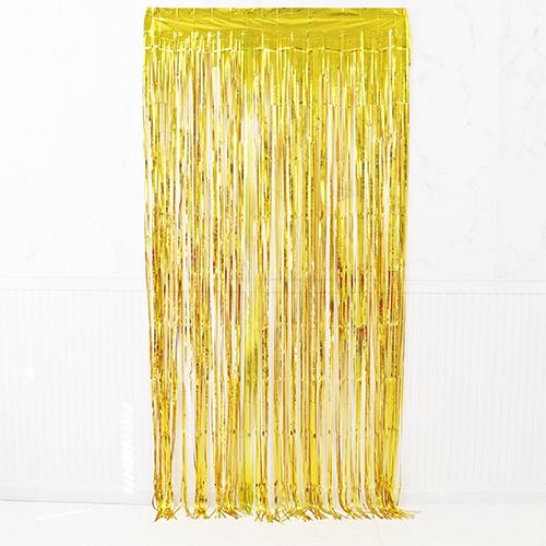 【誕生日　パーティー　飾り】フォイルカーテン ダークゴールド 　1個　(フォイルカーテン　パーティー..