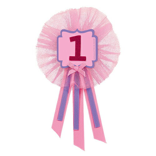 【誕生日 パーティー 飾り】PGアワードリボン ファーストバースデーガール PG210409