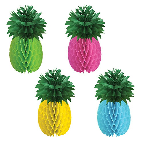 【誕生日 パーティー 飾り】PGハニカムセンターピース パイナップル ペーパーマルチパック PG290058