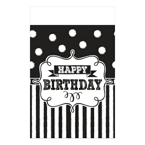 【誕生日 パーティー 飾り】PGプラスチックテーブルカバー チョークボードバースデー PG571671