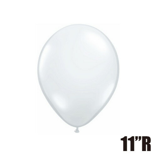 あす楽12時! 【ゴム風船】クリア(透明バルーン)丸型11インチ丸型100個入り/袋 PIN43741