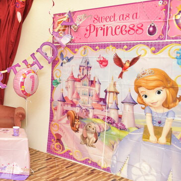★ディズニー プリンセスソフィアパーティーセット※ バルーン ファースト デコレーション 装飾 誕生日 バースデー ソフィアバルーンパーティーグッズ ※