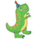 あす楽12時! 【アルミ風船】恐竜 バルーン ダイナソー P-AG L-SHPディノマイトT-Rex 1枚【ANG4066801】【メール便OK】