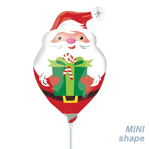 【スティックバルーンお得パック】【10本入り】AG ミニSHP ジョビアルサンタ クリスマス ANG40106