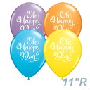 あす楽12時! 【ゴム風船】happy day QL11