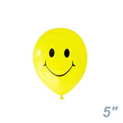 あす楽12時! 【ゴム風船】】GM5インチ(13cm)丸型 スマイル イエロー ミニサイズ 手のひらサイズ【100枚入り】