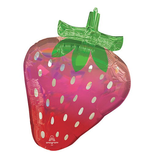 【お得バルーンパック】イチゴ風船 苺 いちご バルーン ストロベリー ストロベリー AG L-SHP フルーティーミックスイリデセントストロベリー 【メール便O...