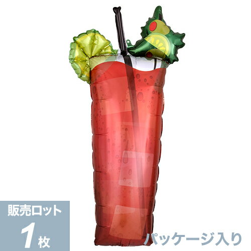 あす楽12時! 【アルミ風船 バルーン】 AG L-SHP ブラッディメアリー 1枚 カクテルバルーン カクテル お酒 グラス 風船 P-ANG4123】【メー...