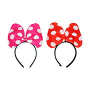 【景品　光る　カチューシャ　バンド　ヘア　祭り】　ビックリボンカチューシャ 　12個