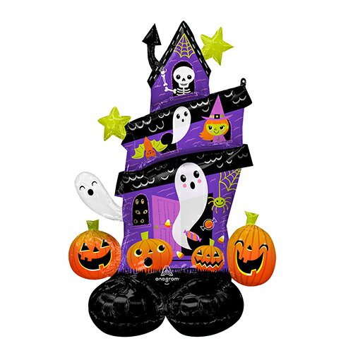 空気で自立! AG エアルーンズラージ ハロウィンホーンテッドハウス 1枚