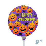 Rakuten - 【スティックバルーンお得パック　ハロウィン　バルーン　景品　配り】【10本入り】AG 9インチ ハロウィンスパイダー＆パンプキン 　10本