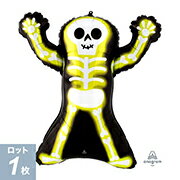 【お得バルーンパック】ハロウィン バルーン P-AGL-SHP ネオンスケリー スケルトン 骸骨 がいこつ【パッケージ1枚入り】【メール便OK】