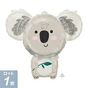 あす楽12時! 【アルミ風船 バルーン】 動物 風船 アニマル コアラ P-AG LSHP コアラベア P-1枚【メール便OK】