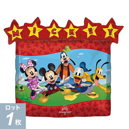 あす楽12時! 【アルミ風船】P-AG L-SHP ミッキー クラブハウス 1枚 バルーン ドナルド ミニー グーフィー【メール便OK】
