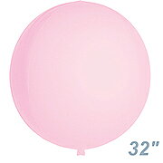 あす楽12時！ 【アルミ風船】　80cm(　球体　バルーン　32インチ　4/Bバルーン　パステルピンク　4bバルーン 　1枚