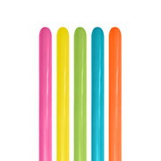 Rakuten - 【ペンシルバルーン】【5色入り】SM260S ファッション トロピカルアソート　260Qゴム風船アソート 　センペルテックス　Sempertex　100本