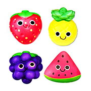 商品サイズ：H90〜100×W85〜100×D60〜90センチ12個入り もちもち、ふわふわの大きなスクイーズです。 全4種類のアソートで、ずっしりとしたボリューム感が魅力！ アミューズメントの景品にもぴったりです。