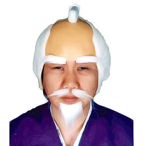 本格かつら　本格　町人（白髪）　　1個