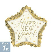 Rakuten - 【アルミバルーン　1枚】P-AG L-SHP ゴールデン ソワレ ニュー イヤー スター 　正月 　風船　new year　1枚入り【メール便OK】