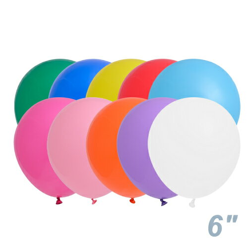 【ゴム風船】 カラフル ELT6インチ オリジナルアソート 100個入り【6インチ小さいサイズのバルーン