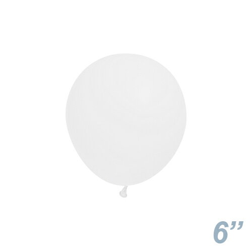 【ゴム風船】単色 白 ホワイト ELT6インチ ホワイト ELT04079 100個入り【6インチ小さいサイズのバルーン