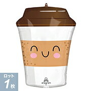 【お得バルーンパック】P-AG L-SHP シッピー フレンズ コーヒー トゥ ゴー 1枚 風船 バルーン カフェ コーヒー 【メール便OK】