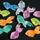 縁日すくい ジュエルアイス アクリルアイス 蛍光クリア 金魚 1kg 1袋 KISJI62665