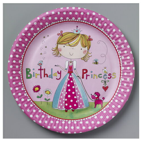 レイチェルエレン プレート プリンセス 紙皿 誕生日皿 誕生日パーティーグッズ バースデー パーティー サプライズ pin50898