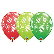 あす楽12時! 【ゴム風船】クリスマスオーナメンツ&ドッツ スペシャルアソート 50個入り PIN53428