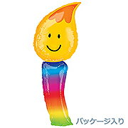 あす楽12時! 【アルミ風船 バルーン】P-AG L-SHP バースデーキャンドル1枚【P-ANG38473】【メール便OK】