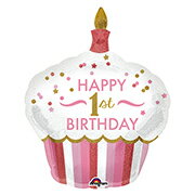 あす楽12時! バルーン 1歳 誕生日 バルーン
【アルミ風船】P-AG LSHP ファーストバースデーカップケーキ ガール1枚【P-ANG3452...